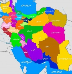 وکتور استان های کشور ایران به صورت کاملا جداگانه به تفکیک شهرستان ها